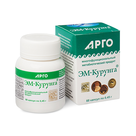 Продукт метабиотический «ЭМ-Курунга» капсулы, 60 шт