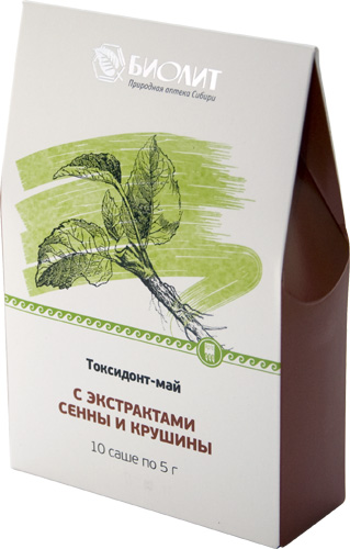 Токсидонт-май с экстрактами сенны и крушины