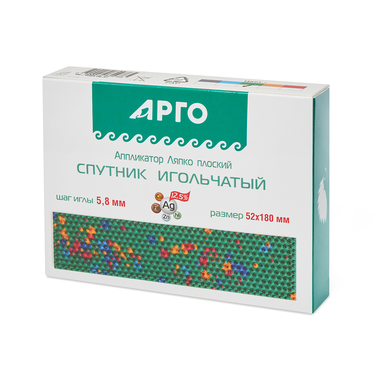 Аппликатор Ляпко «Спутник» (шаг игл 5,8 мм; размер 52 х 180 мм)