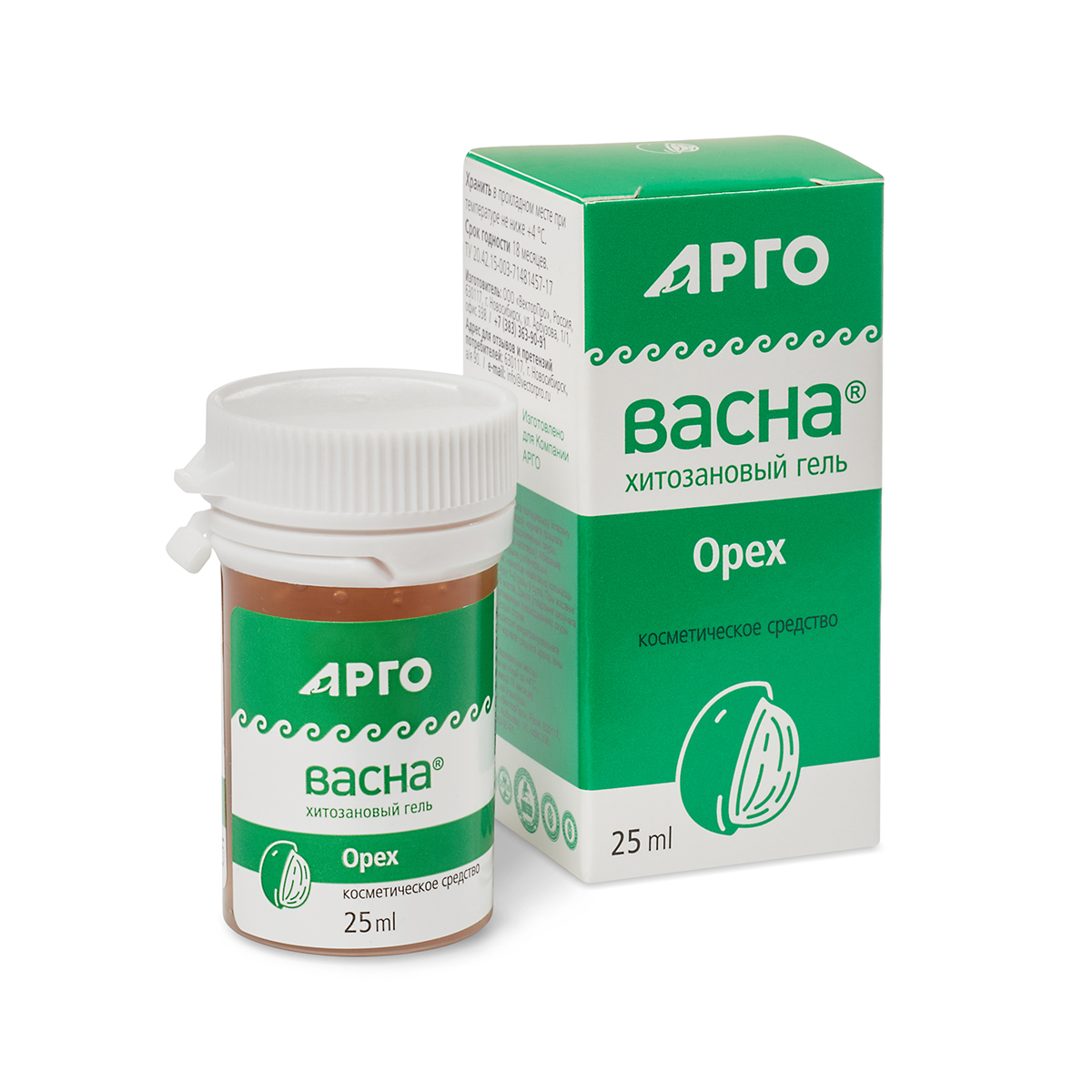 Гель «АргоВасна Орех», 25 г